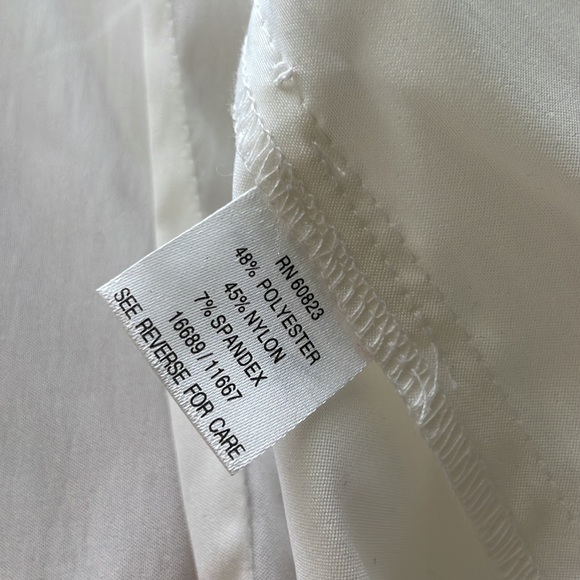 Isadora Collection White Blouse w/Ruffle Collar & Sleeves w/Sash New Condition - Picture 11 of 14